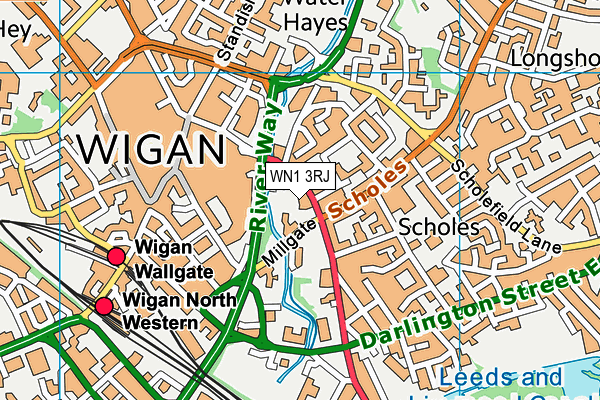 WN1 3RJ map - OS VectorMap District (Ordnance Survey) WN1 3RJ map - OS VectorMap District (Ordnance Survey)