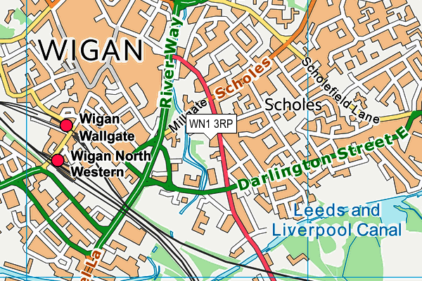 WN1 3RP map - OS VectorMap District (Ordnance Survey) WN1 3RP map - OS VectorMap District (Ordnance Survey)