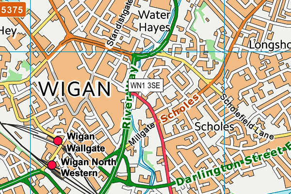 WN1 3SE map - OS VectorMap District (Ordnance Survey) WN1 3SE map - OS VectorMap District (Ordnance Survey)