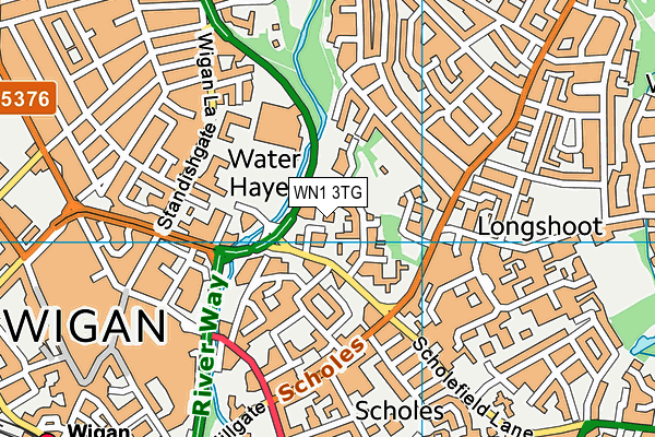 WN1 3TG map - OS VectorMap District (Ordnance Survey) WN1 3TG map - OS VectorMap District (Ordnance Survey)