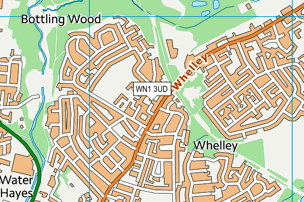 WN1 3UD map - OS VectorMap District (Ordnance Survey) WN1 3UD map - OS VectorMap District (Ordnance Survey)
