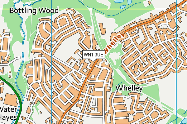 WN1 3UE map - OS VectorMap District (Ordnance Survey)