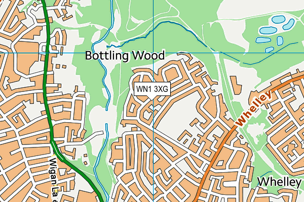 WN1 3XG map - OS VectorMap District (Ordnance Survey) WN1 3XG map - OS VectorMap District (Ordnance Survey)