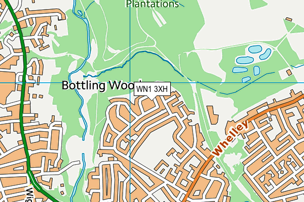 WN1 3XH map - OS VectorMap District (Ordnance Survey) WN1 3XH map - OS VectorMap District (Ordnance Survey)