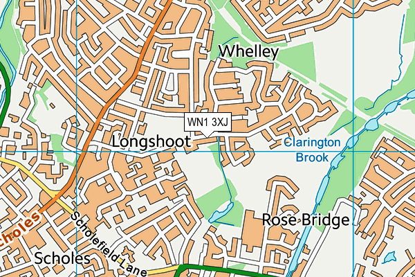 WN1 3XJ map - OS VectorMap District (Ordnance Survey) WN1 3XJ map - OS VectorMap District (Ordnance Survey)