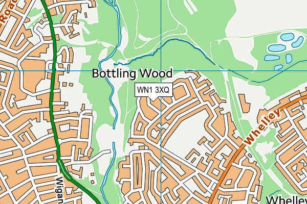 WN1 3XQ map - OS VectorMap District (Ordnance Survey) WN1 3XQ map - OS VectorMap District (Ordnance Survey)