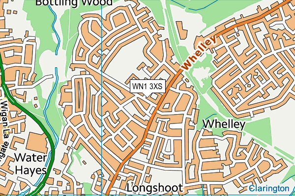 WN1 3XS map - OS VectorMap District (Ordnance Survey) WN1 3XS map - OS VectorMap District (Ordnance Survey)