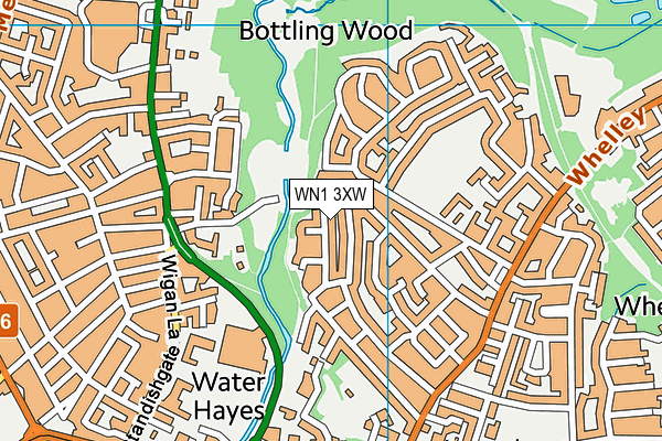 WN1 3XW map - OS VectorMap District (Ordnance Survey) WN1 3XW map - OS VectorMap District (Ordnance Survey)