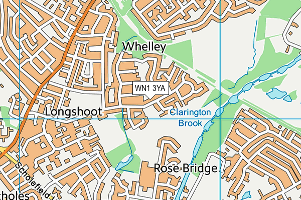 WN1 3YA map - OS VectorMap District (Ordnance Survey) WN1 3YA map - OS VectorMap District (Ordnance Survey)