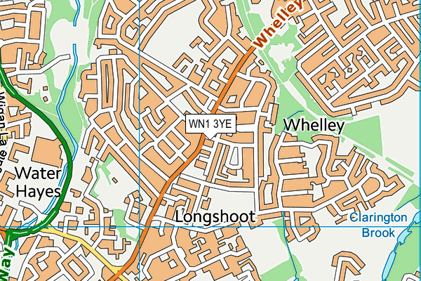 WN1 3YE map - OS VectorMap District (Ordnance Survey) WN1 3YE map - OS VectorMap District (Ordnance Survey)