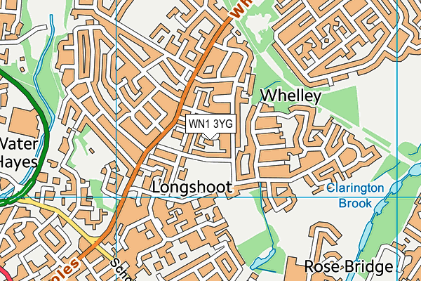 WN1 3YG map - OS VectorMap District (Ordnance Survey) WN1 3YG map - OS VectorMap District (Ordnance Survey)