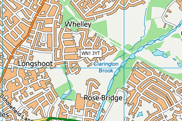 WN1 3YT map - OS VectorMap District (Ordnance Survey) WN1 3YT map - OS VectorMap District (Ordnance Survey)