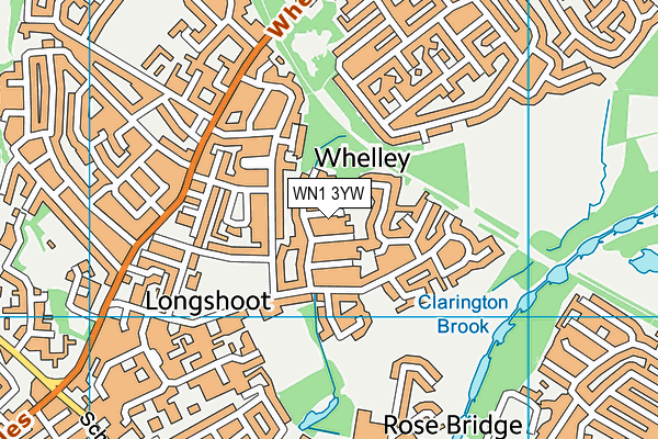 WN1 3YW map - OS VectorMap District (Ordnance Survey) WN1 3YW map - OS VectorMap District (Ordnance Survey)