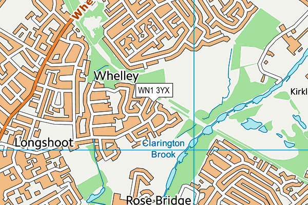 WN1 3YX map - OS VectorMap District (Ordnance Survey) WN1 3YX map - OS VectorMap District (Ordnance Survey)