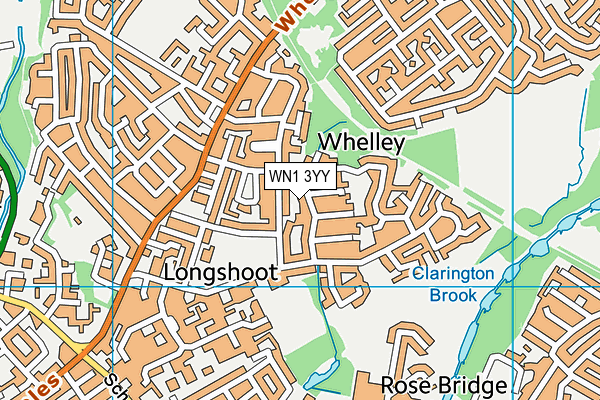 WN1 3YY map - OS VectorMap District (Ordnance Survey) WN1 3YY map - OS VectorMap District (Ordnance Survey)