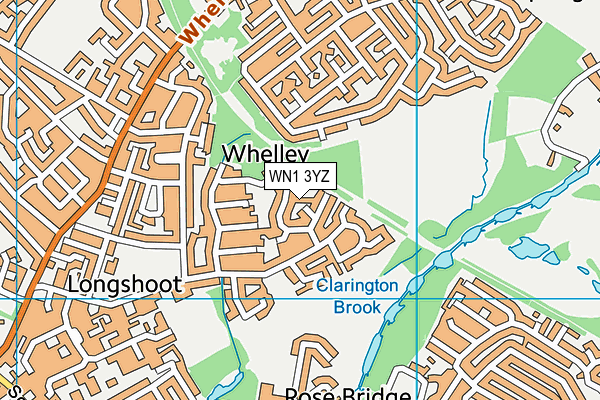 WN1 3YZ map - OS VectorMap District (Ordnance Survey) WN1 3YZ map - OS VectorMap District (Ordnance Survey)