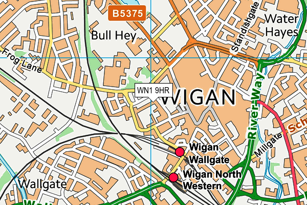 WN1 9HR map - OS VectorMap District (Ordnance Survey) WN1 9HR map - OS VectorMap District (Ordnance Survey)