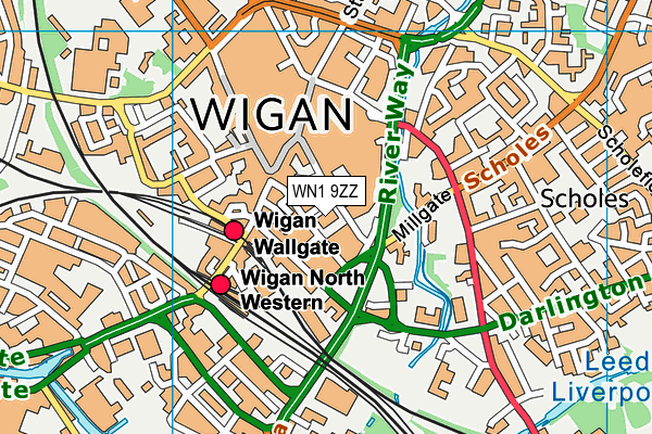WN1 9ZZ map - OS VectorMap District (Ordnance Survey) WN1 9ZZ map - OS VectorMap District (Ordnance Survey)