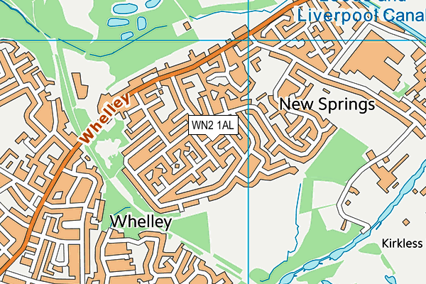 WN2 1AL map - OS VectorMap District (Ordnance Survey) WN2 1AL map - OS VectorMap District (Ordnance Survey)