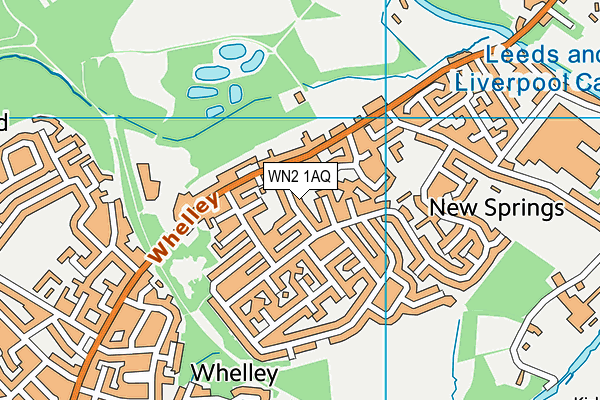 WN2 1AQ map - OS VectorMap District (Ordnance Survey) WN2 1AQ map - OS VectorMap District (Ordnance Survey)