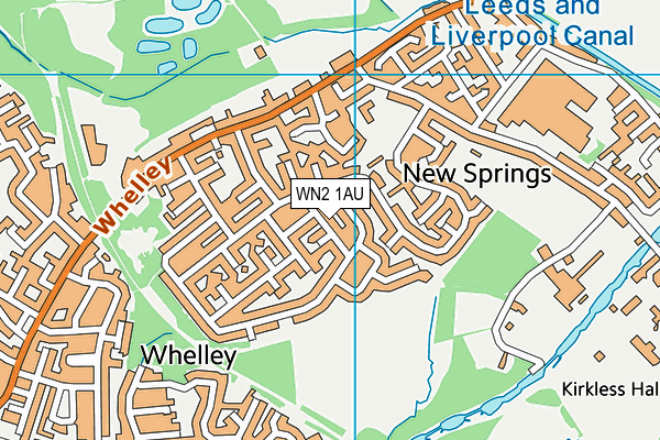 WN2 1AU map - OS VectorMap District (Ordnance Survey) WN2 1AU map - OS VectorMap District (Ordnance Survey)