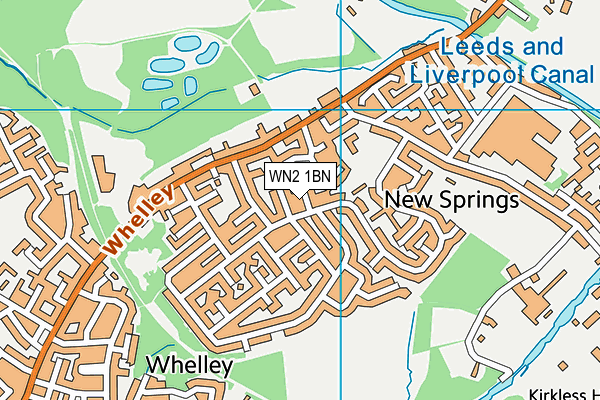WN2 1BN map - OS VectorMap District (Ordnance Survey) WN2 1BN map - OS VectorMap District (Ordnance Survey)