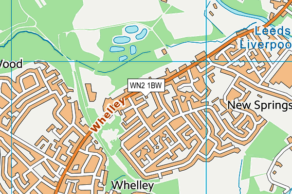 WN2 1BW map - OS VectorMap District (Ordnance Survey) WN2 1BW map - OS VectorMap District (Ordnance Survey)
