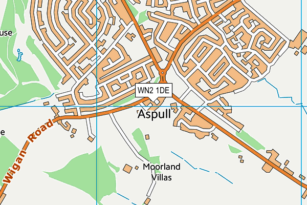 WN2 1DE map - OS VectorMap District (Ordnance Survey) WN2 1DE map - OS VectorMap District (Ordnance Survey)
