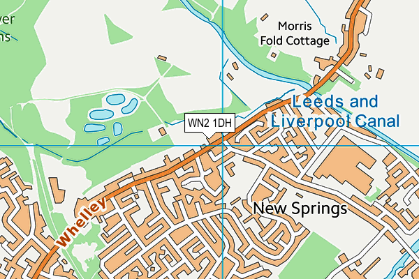 WN2 1DH map - OS VectorMap District (Ordnance Survey) WN2 1DH map - OS VectorMap District (Ordnance Survey)