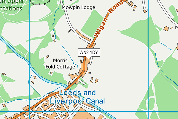 WN2 1DY map - OS VectorMap District (Ordnance Survey) WN2 1DY map - OS VectorMap District (Ordnance Survey)