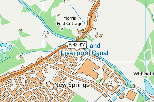 WN2 1EY map - OS VectorMap District (Ordnance Survey) WN2 1EY map - OS VectorMap District (Ordnance Survey)