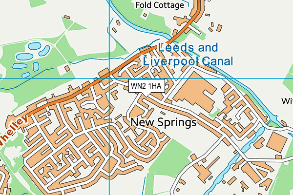 WN2 1HA map - OS VectorMap District (Ordnance Survey)