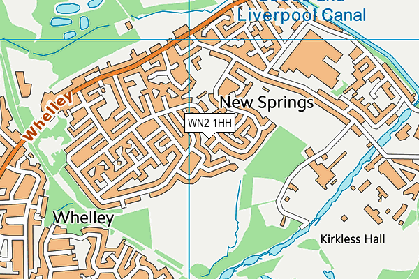WN2 1HH map - OS VectorMap District (Ordnance Survey) WN2 1HH map - OS VectorMap District (Ordnance Survey)