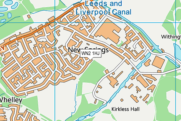 WN2 1HJ map - OS VectorMap District (Ordnance Survey) WN2 1HJ map - OS VectorMap District (Ordnance Survey)