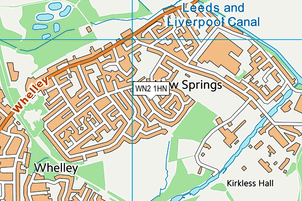 WN2 1HN map - OS VectorMap District (Ordnance Survey)