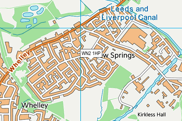 WN2 1HP map - OS VectorMap District (Ordnance Survey) WN2 1HP map - OS VectorMap District (Ordnance Survey)