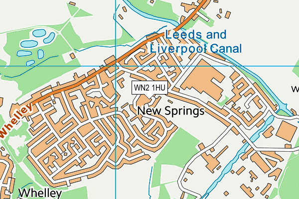 WN2 1HU map - OS VectorMap District (Ordnance Survey) WN2 1HU map - OS VectorMap District (Ordnance Survey)