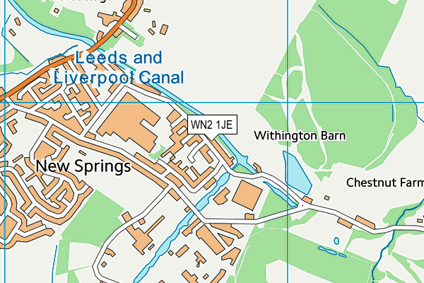 WN2 1JE map - OS VectorMap District (Ordnance Survey) WN2 1JE map - OS VectorMap District (Ordnance Survey)