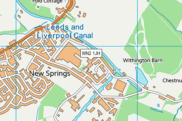 WN2 1JH map - OS VectorMap District (Ordnance Survey) WN2 1JH map - OS VectorMap District (Ordnance Survey)