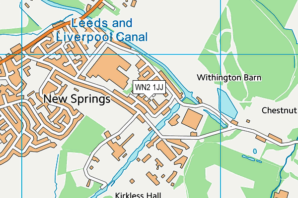 WN2 1JJ map - OS VectorMap District (Ordnance Survey) WN2 1JJ map - OS VectorMap District (Ordnance Survey)