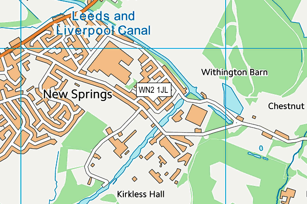 WN2 1JL map - OS VectorMap District (Ordnance Survey) WN2 1JL map - OS VectorMap District (Ordnance Survey)