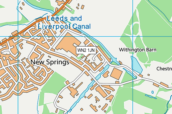 WN2 1JN map - OS VectorMap District (Ordnance Survey) WN2 1JN map - OS VectorMap District (Ordnance Survey)