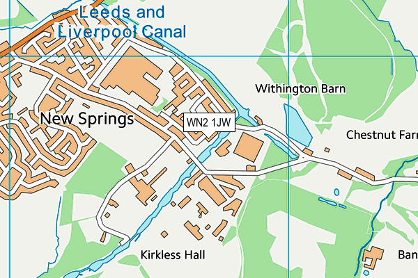 WN2 1JW map - OS VectorMap District (Ordnance Survey) WN2 1JW map - OS VectorMap District (Ordnance Survey)