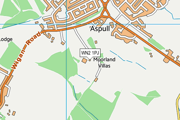WN2 1PJ map - OS VectorMap District (Ordnance Survey) WN2 1PJ map - OS VectorMap District (Ordnance Survey)