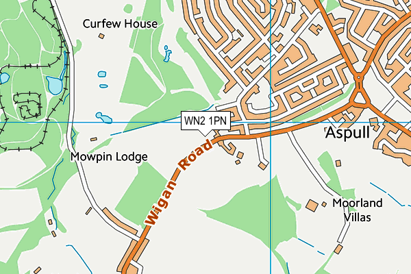 WN2 1PN map - OS VectorMap District (Ordnance Survey) WN2 1PN map - OS VectorMap District (Ordnance Survey)