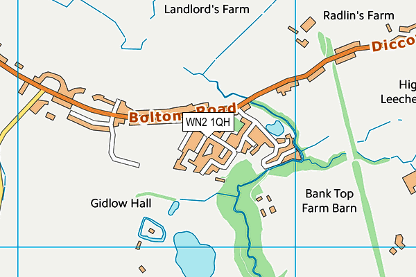 WN2 1QH map - OS VectorMap District (Ordnance Survey) WN2 1QH map - OS VectorMap District (Ordnance Survey)