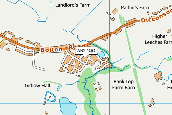 WN2 1QQ map - OS VectorMap District (Ordnance Survey) WN2 1QQ map - OS VectorMap District (Ordnance Survey)
