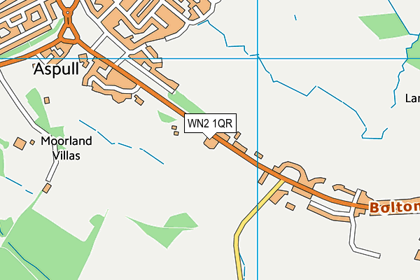 WN2 1QR map - OS VectorMap District (Ordnance Survey) WN2 1QR map - OS VectorMap District (Ordnance Survey)
