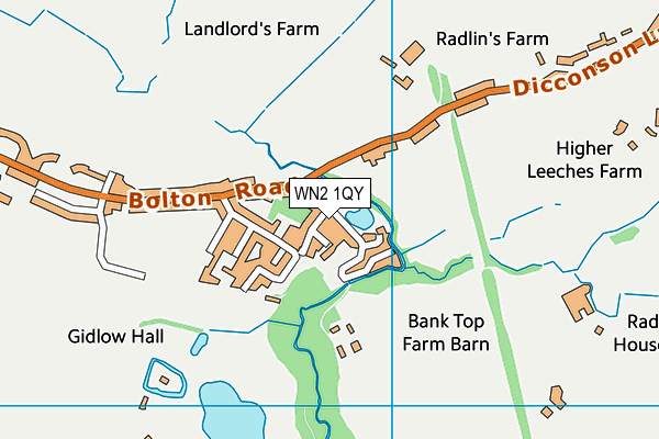 WN2 1QY map - OS VectorMap District (Ordnance Survey) WN2 1QY map - OS VectorMap District (Ordnance Survey)