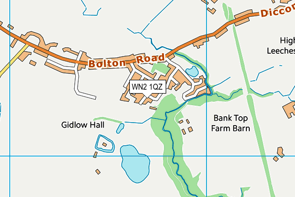 WN2 1QZ map - OS VectorMap District (Ordnance Survey)